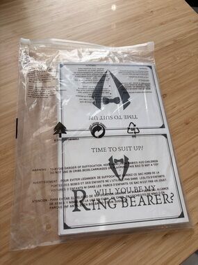 Amazon ring bearer and groomsmen blank cards